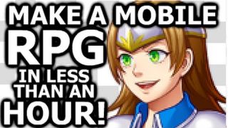Creating an RPG for Mobile from scratch in under an hour using RPG Maker MV.
